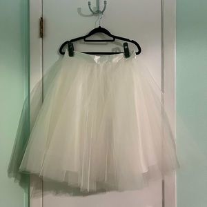 Space 46 Ivory Tulle Skirt
